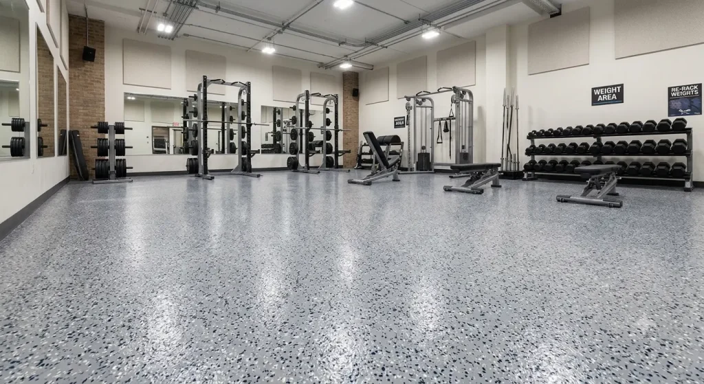 gym epoxy flooring
